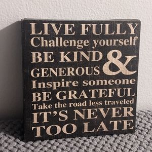 Positive Affirmations Wall Art 7.5 x 7.5 in